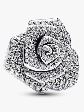 PandoraSparkling Rose in Bloom Oversized Charm